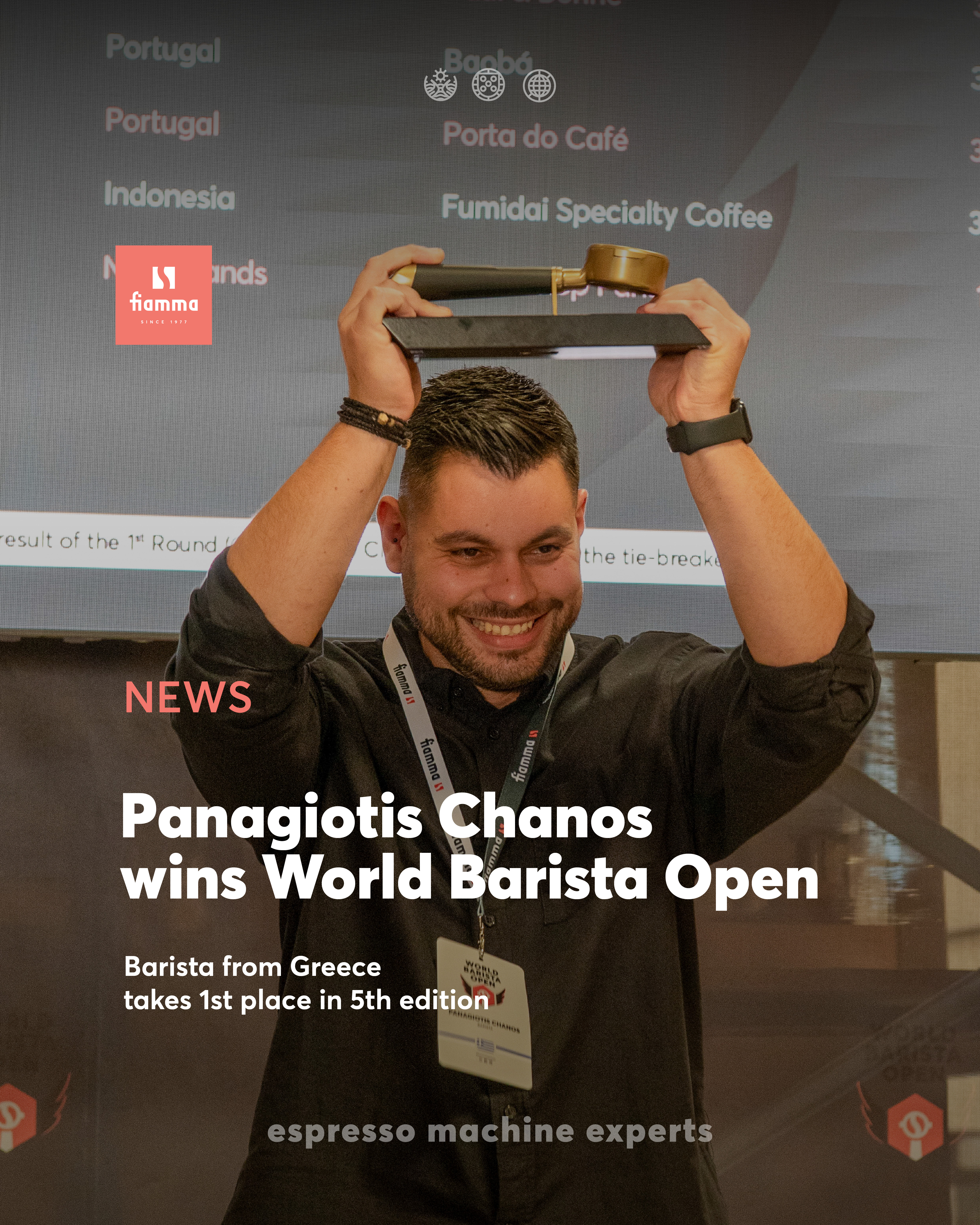 Panagiotis Chanos vence o World Barista Open 26